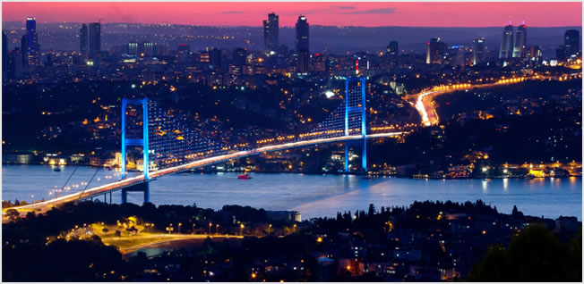 جسر البوسفور في تركيا