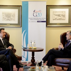 Bilateral Meeting Between DPM Babacan and BoE Governor Mark Carney